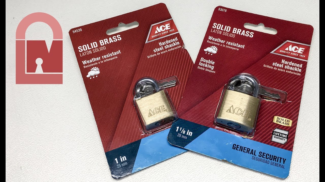 (499) Two Ace ACE Padlocks Aced - Sent by Treckmaster30