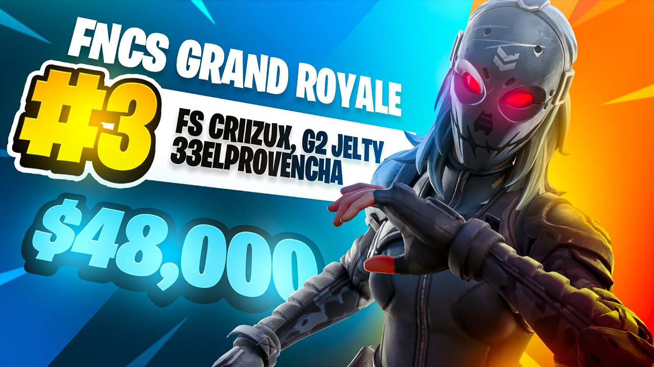 ASI QUEDAMOS TOP 3 EN LA FNCS GRAND ROYALE 🏆 ($48,000) ft. Jelty y Andy