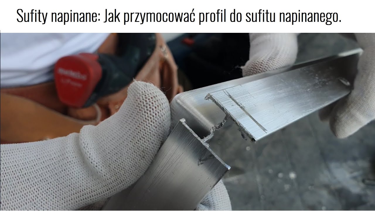 Sufity napinane: Jak przymocować profil.