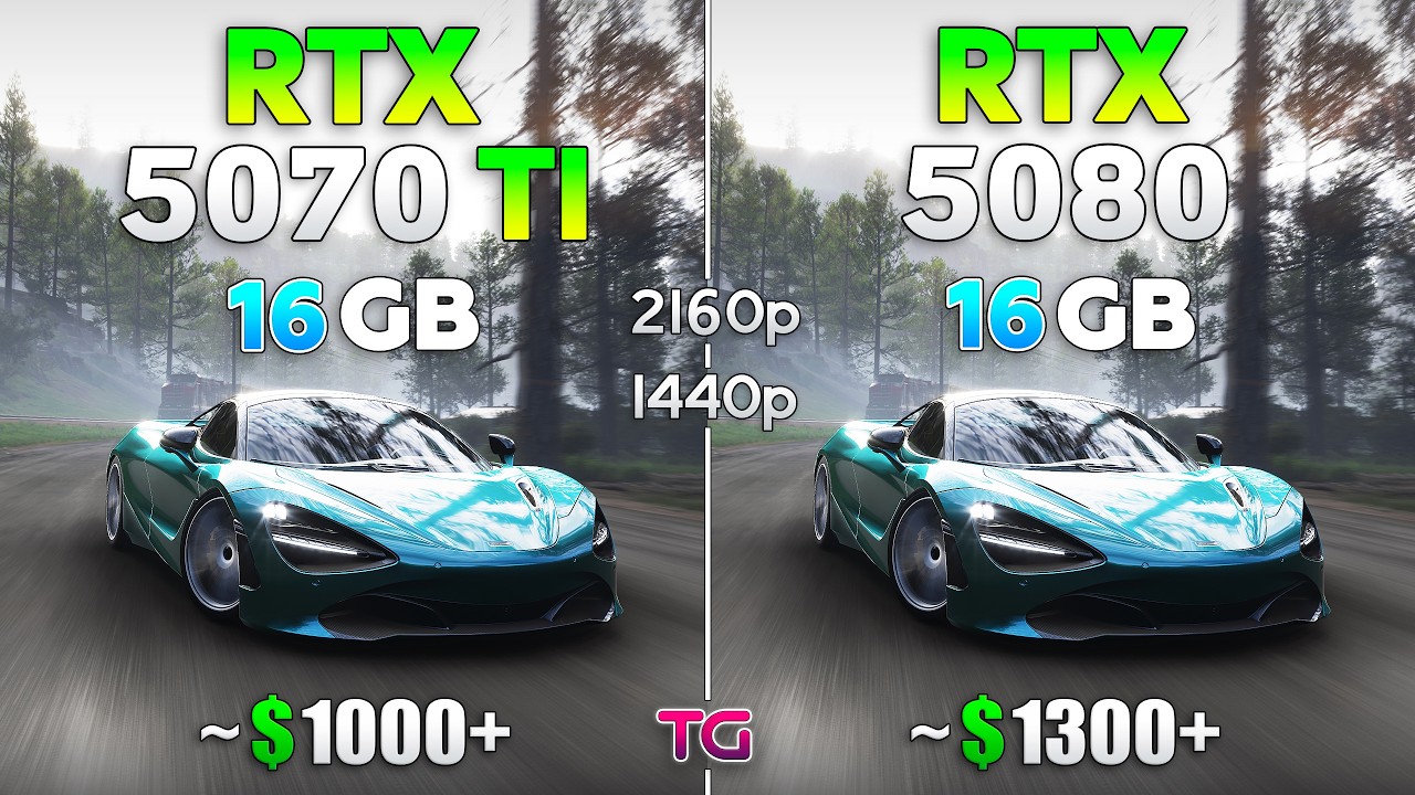RTX 5070 Ti vs RTX 5080 - Big Comparison with New Drivers | 1440p & 4K