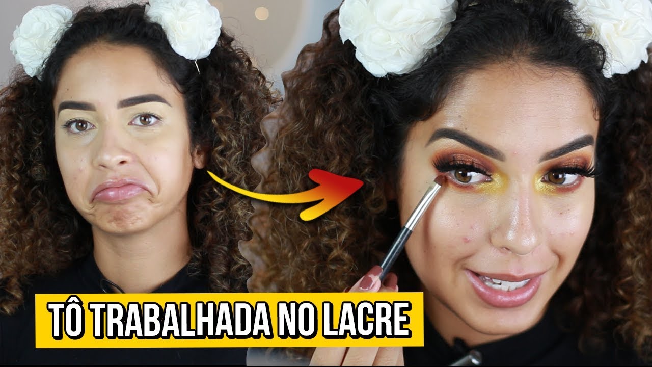 MAKE TRABALHADA NO LACRE | ESFUMADO MARROM COM PALETINHA DA RUBY ROSE