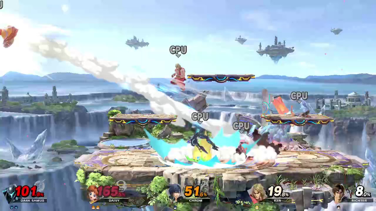 Dark Samus vs Daisy vs Chrom vs Ken vs Richter