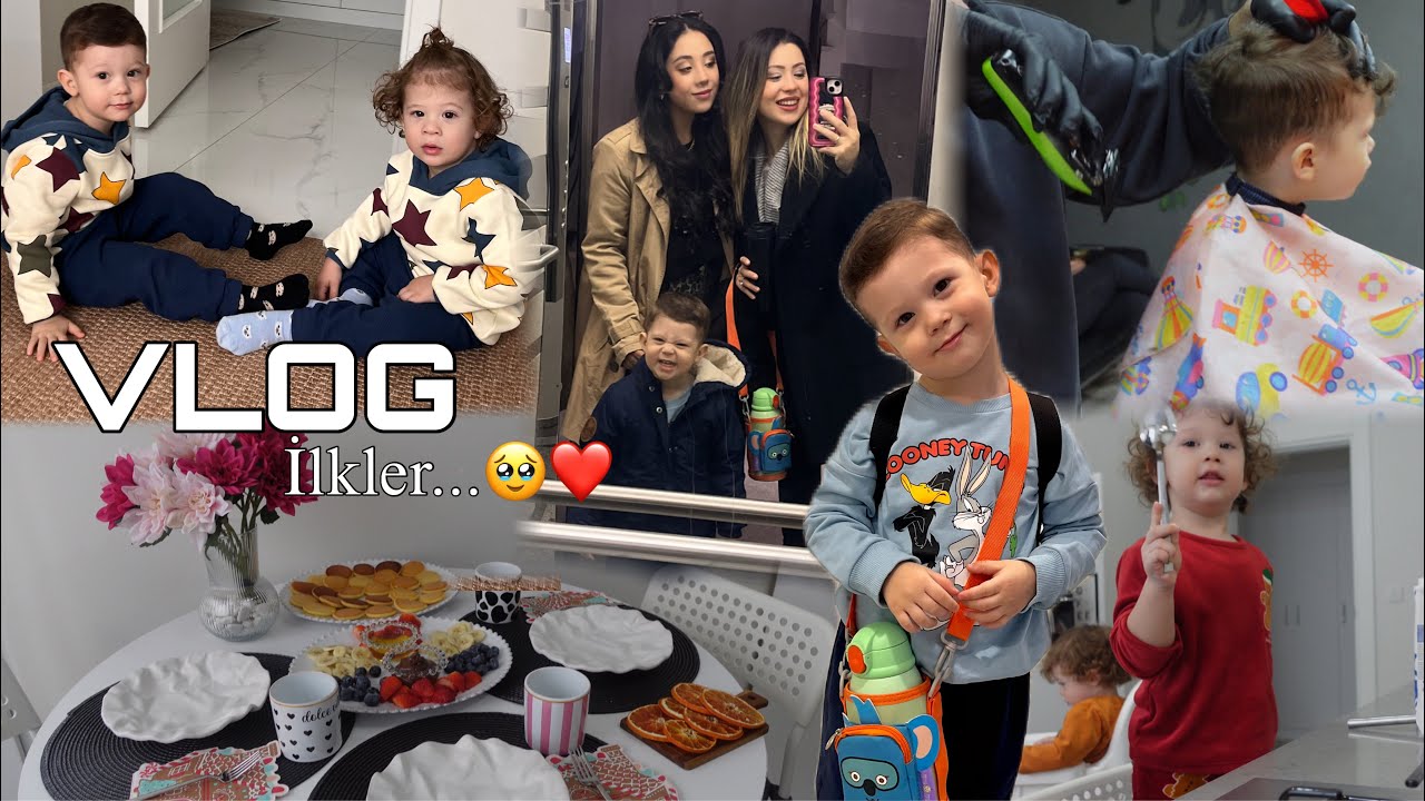 Uzun Aradan Sonra Bomba Vlog! 🥹 | Oğlum Kreşe Başlıyor & İlk Saç Kesimi | Dolu Dolu Aile Vlogu