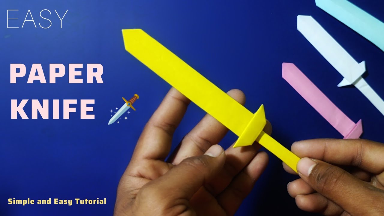 How to make paper knife 🗡️ for kids craft  | Diy paper katana for fun | Origami knife 