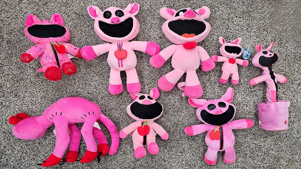8 Different Picky Piggy Plushies!