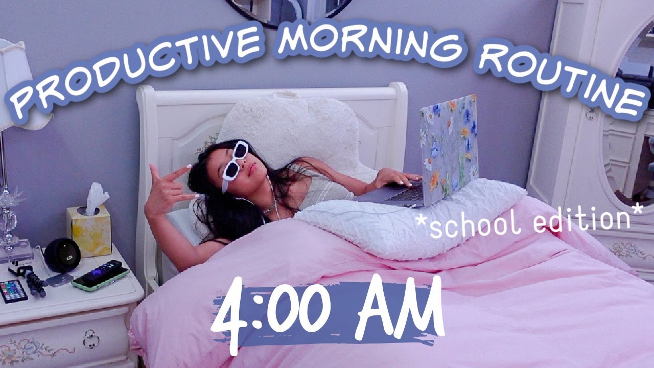 *INSANELY* PRODUCTIVE HIGH SCHOOL MORNING ROUTINE.