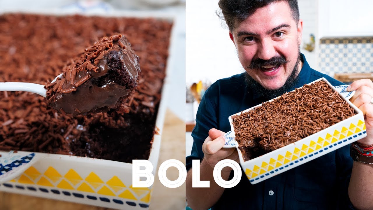 BOLO DE CHOCOLATE FÁCIL E RÁPIDO DA CRIS | RECEITAS VIRAIS | BIGODE SOZINHO NA COZINHA