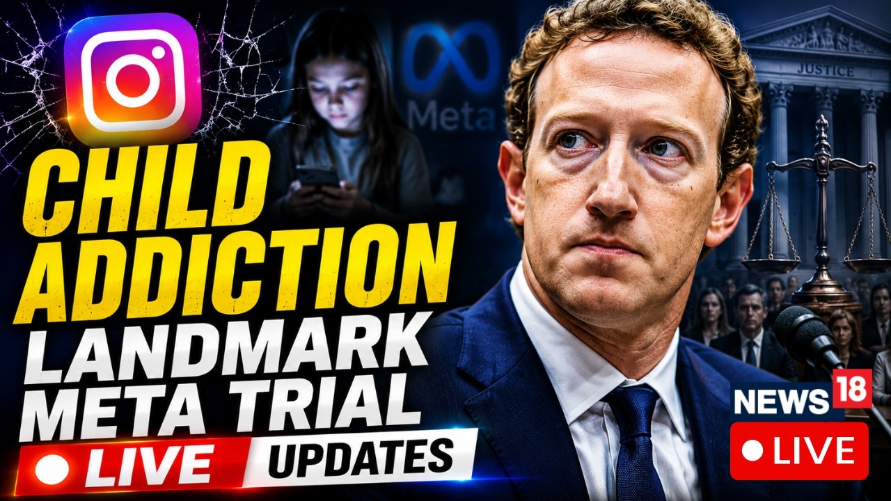 META CHILD ADDICTION TRIAL LIVE: Zuckerberg Faces Landmark Court Battle | Instagram, Facebook | N18G