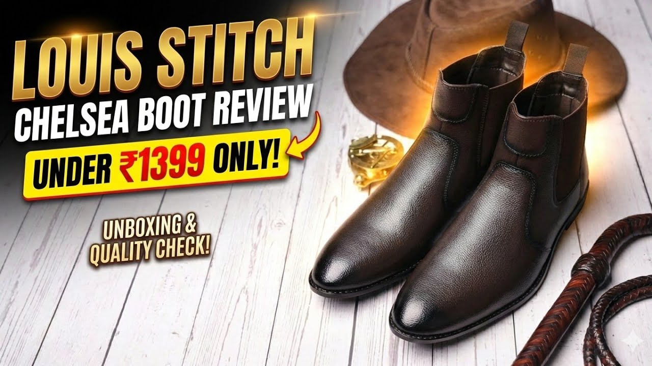 Louis Stitch Chelsea Boots Review | ₹1399 Only 😲 | Handmade Leather Boots | Flipkart