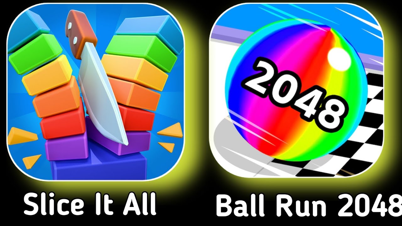 Slice It All Vs Ball Run 2048| Android los| All Levels  New update 