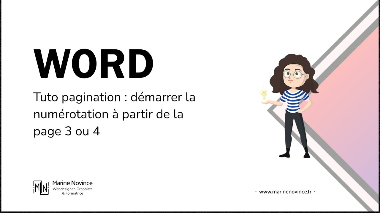 Tuto Word : pagination avancée & saut de section