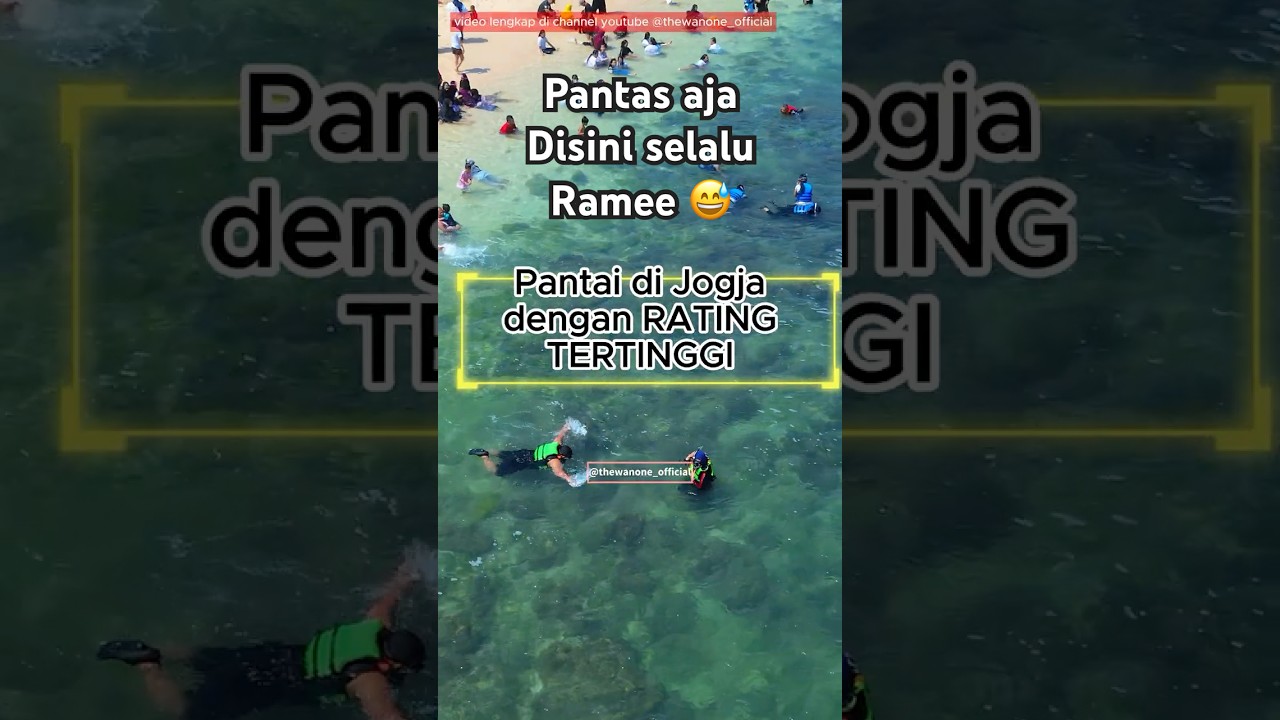 Pantai Top Rating di Jogja - Pantai Sadranan #wisatajogja #pantaisadranan #yogyakarta #liburanjogja