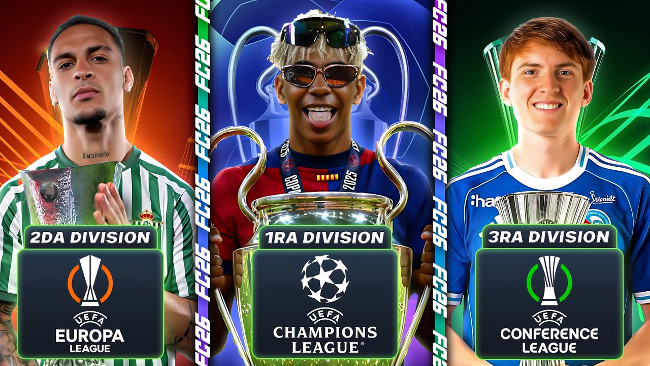 Convierto la Champions, Europa y Conference League en UNA SOLA LIGA!!!