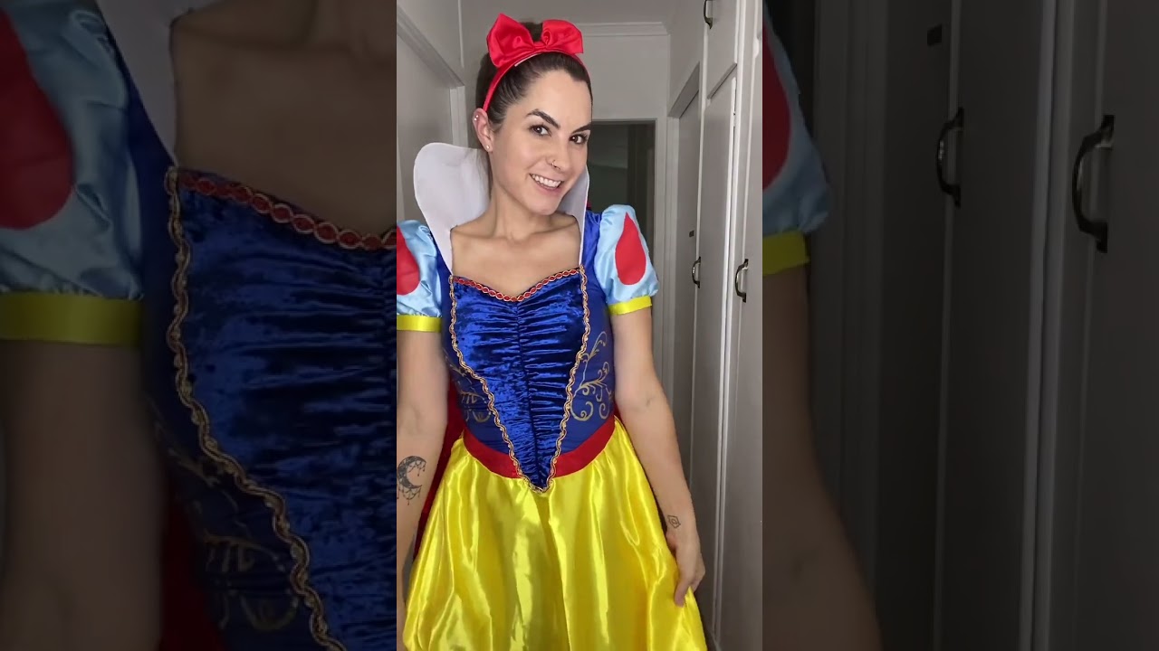Snow White Costume Try On Haul 🍎👩🏻 #snowwhite #snowwhitecostume #snowwhitecosplay
