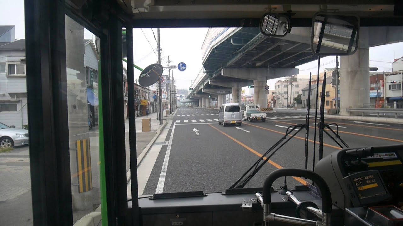 【前面展望】新長田駅～若宮町～須磨一の谷【神戸市交通局バス・81系統_日本縦断中！】