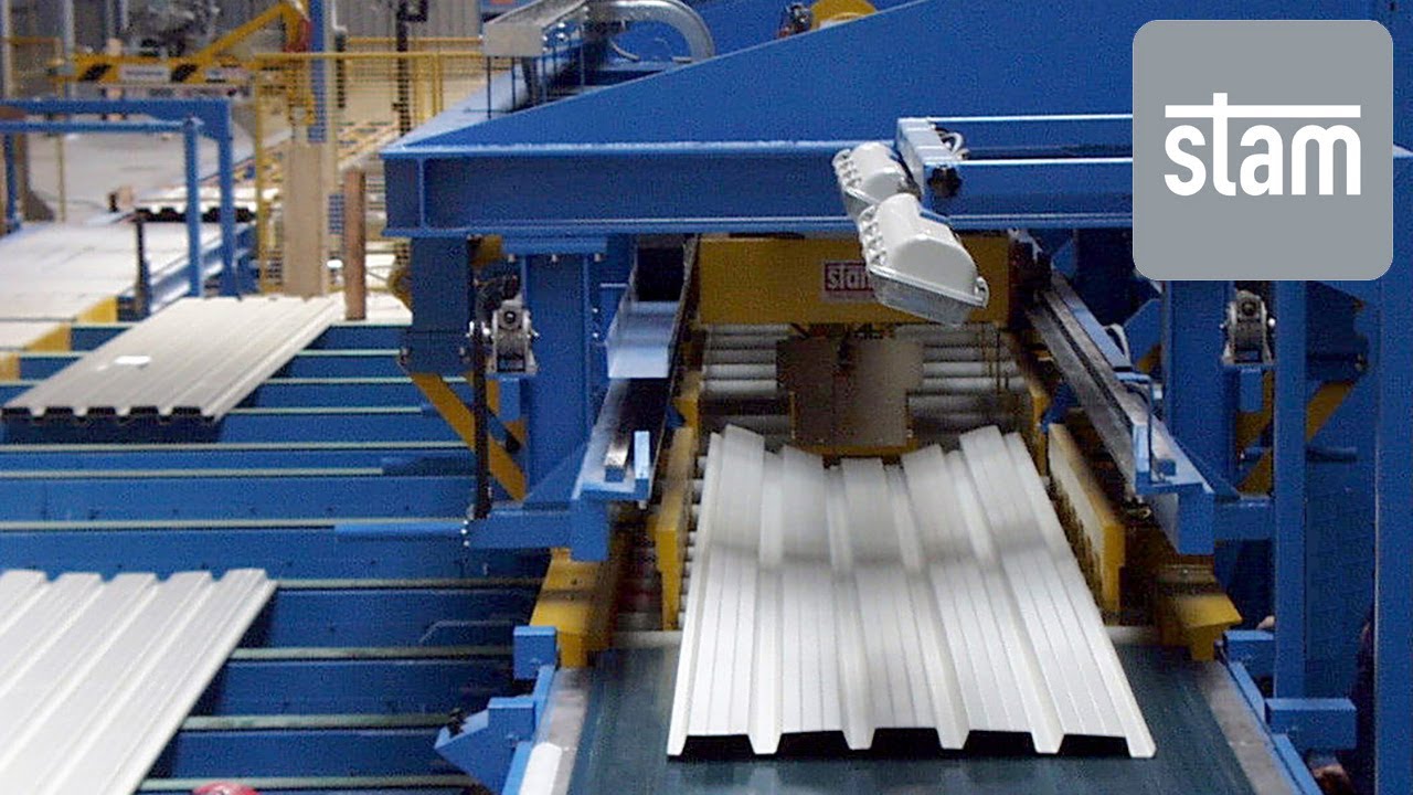 ROLLFORMING LINE FOR TRAPEZOIDAL SHEETS