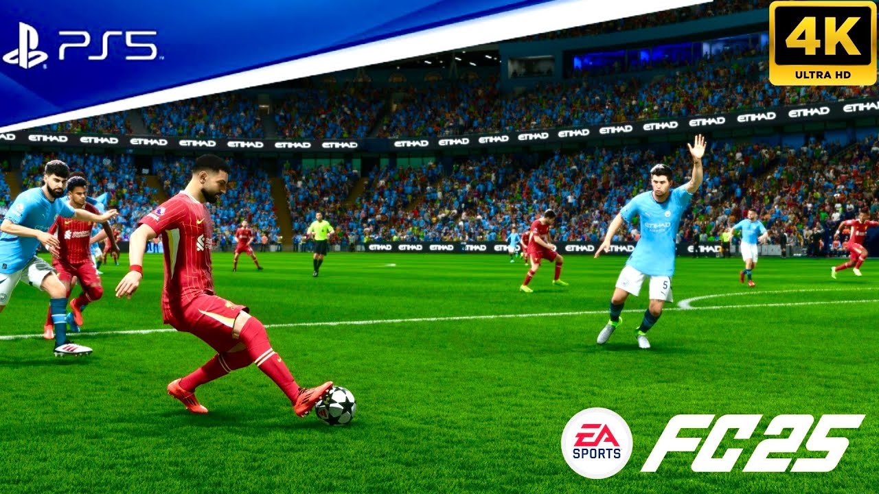 Manchester City vs Liverpool FC 2024/2025 Premier League | PS5 Pro FC 25 Immersive Graphics Gameplay