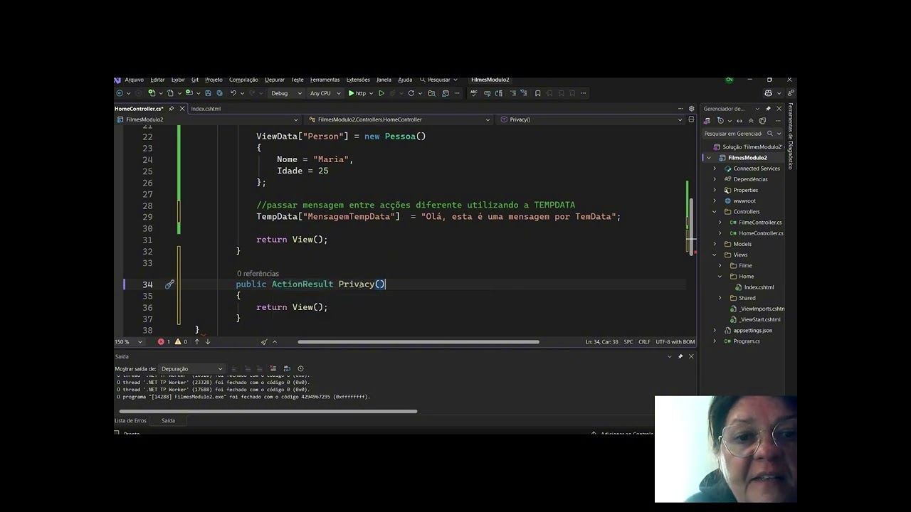 m3 3 Propriedade TempData em ASP NET MVC