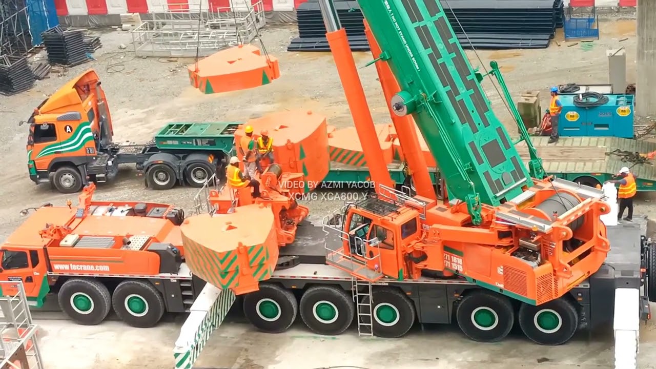 XCMG XCA 800.Y (800T)MOBILE CRANE VS ZOOMLION CRAWLER 600T