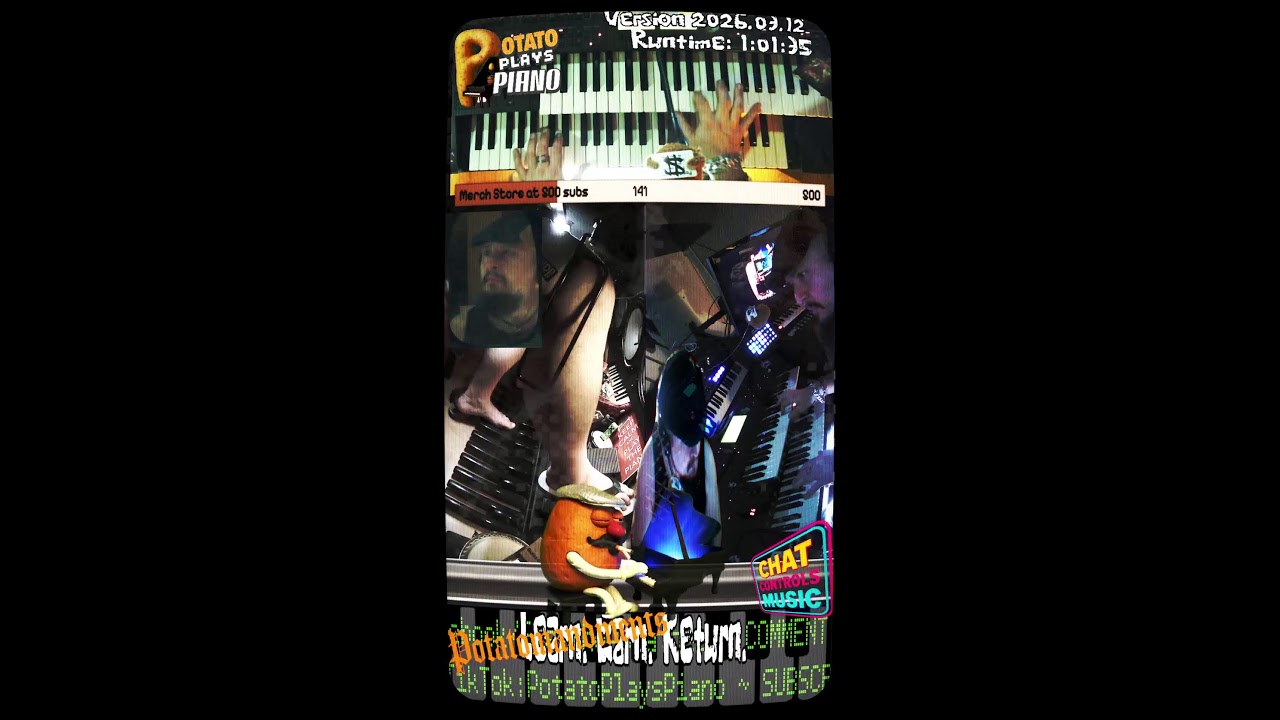 Video Game Music 80s Retro TV Movies Piano Cover Improv Live Tutorial Gaming Potato Plays Piano 🥔🎹