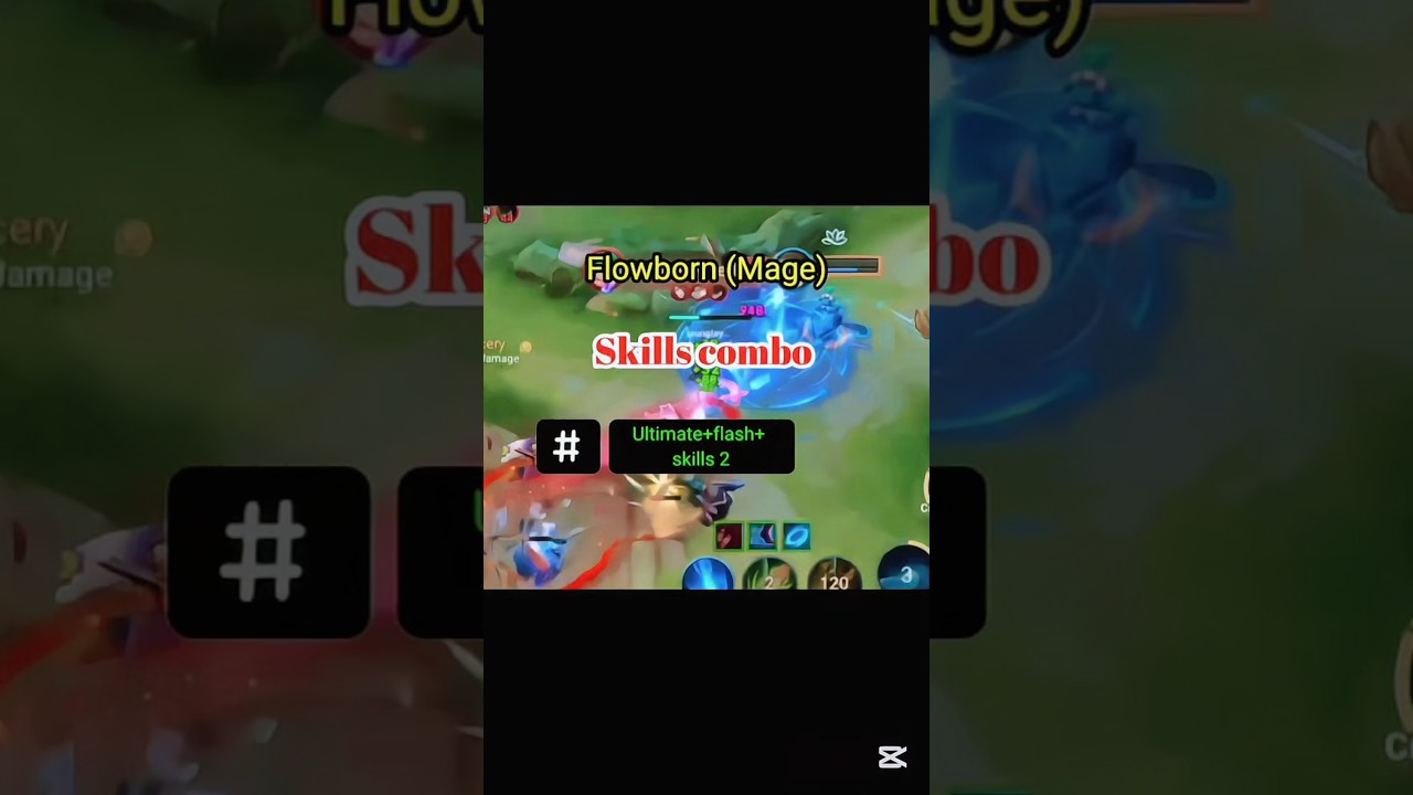 Flowborn (Mage) freestyle combo showcase (Quadrakill) #hok #honorofkings #hokstudio