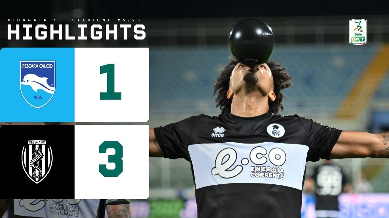 Pescara-Cesena 1-3 | BLESA, SHPENDI E BISOLI sbancano l'Adriatico | Highlights Serie BKT
