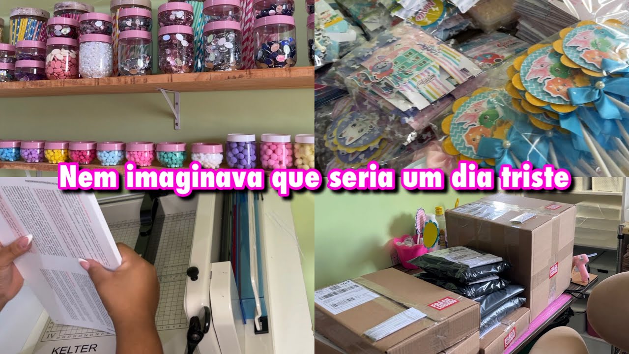 Cortei vários miolos + Embalei 14 pedidos
