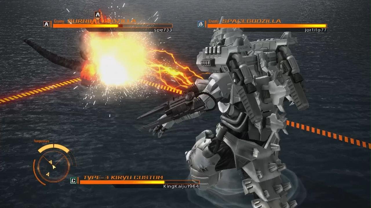 Godzilla PS5 Online Battles: Kiryu vs Burning Godzilla vs SpaceGodzilla