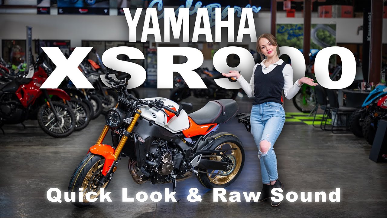 Yamaha XSR900 2024 года — настоящий ретро-спорт? | Сырой звук выхлопа | Cycle Barn