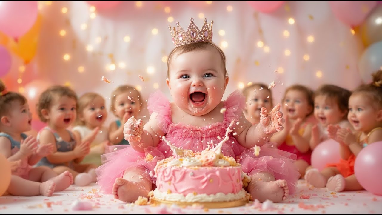 Piosenka urodzinowa dla dzieci 🎉 Baby Dance Party (2025) | Neela Tota | Uroczy Baby Dance Party