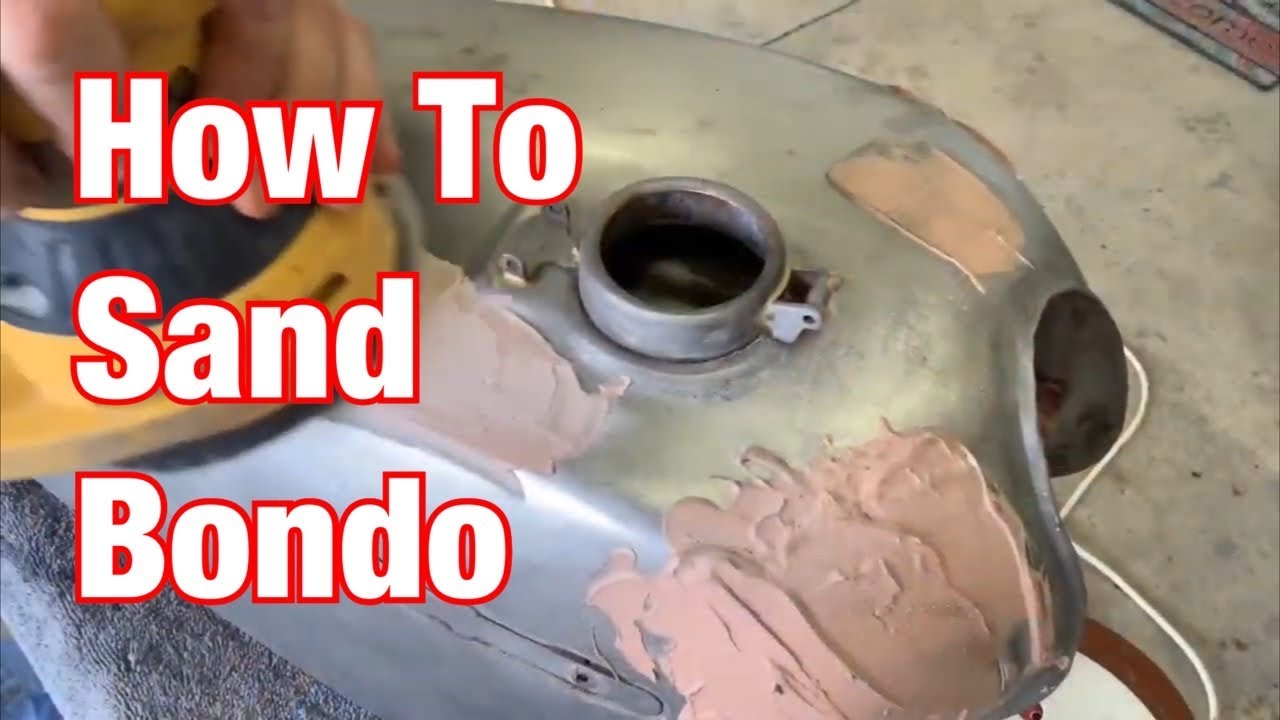 How To Sand Bondo on a Motorcycle Gas Tank