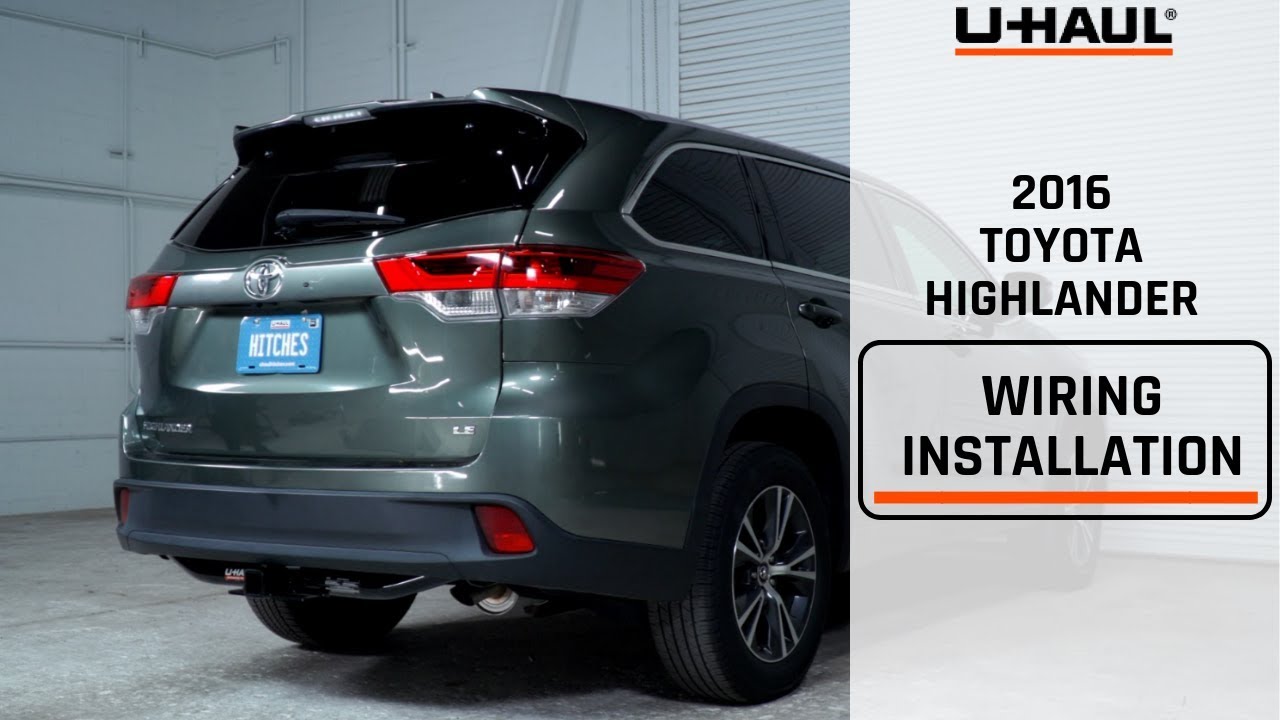 2016 Toyota Highlander Wiring Harness Installation