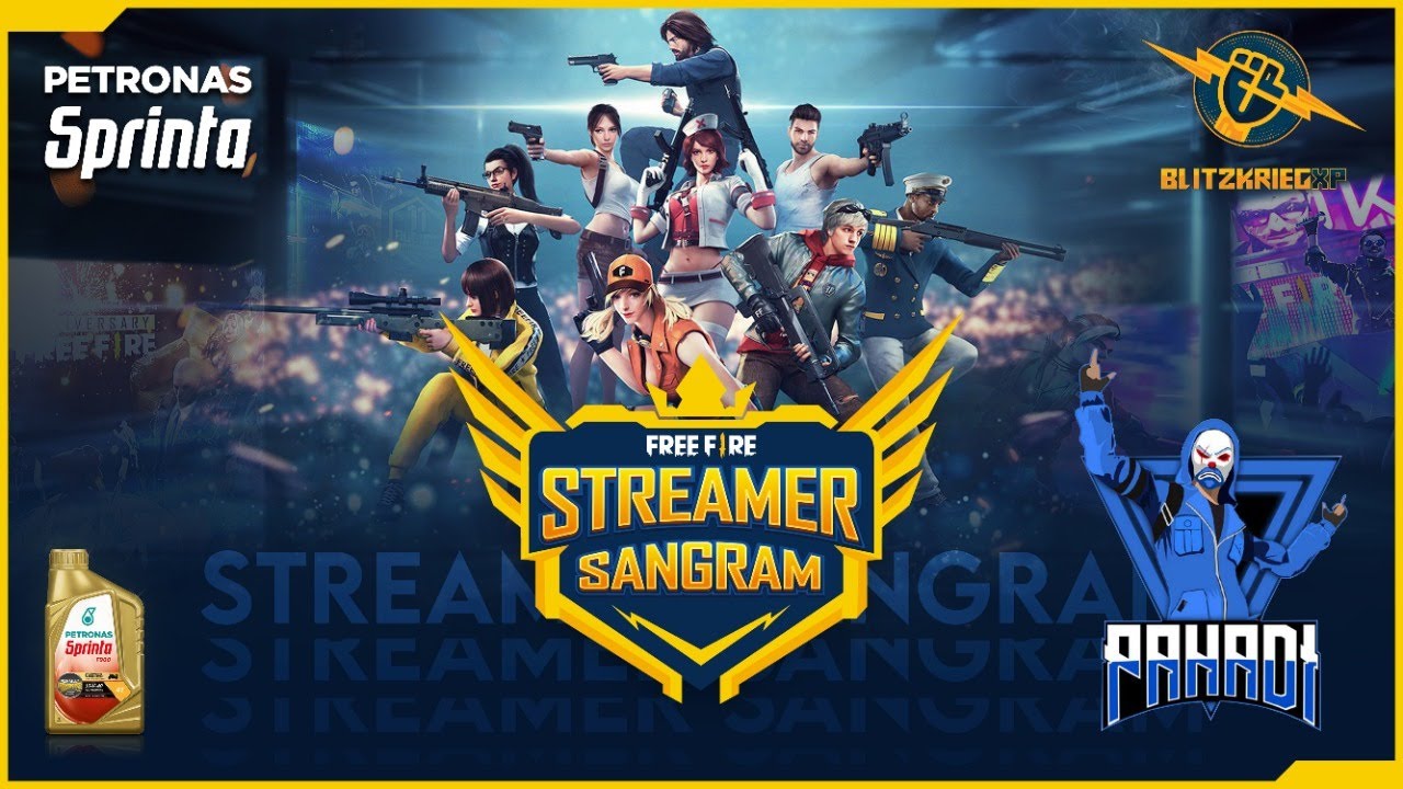 Streamer Sangram Tournament | Sponsored By PETRONAS Sprinta - Garena Free Fire Live