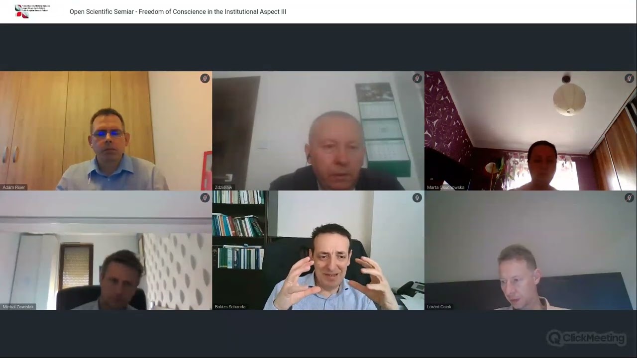 Open Scientific Semiar -  Freedom of Conscience in the Institutional Aspect III