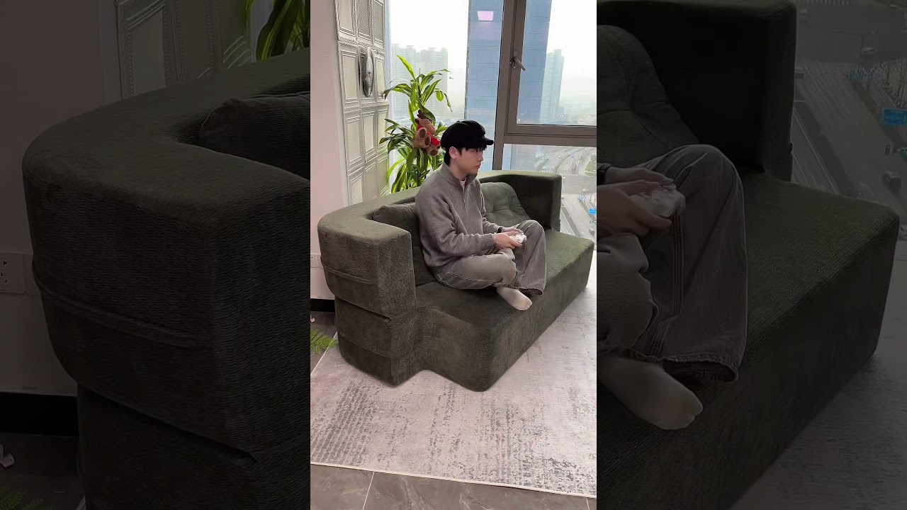 The ultimate sleep hack. Who knew a sofa could feel this weightless? ☁️💤 #cloudsofa #fyp