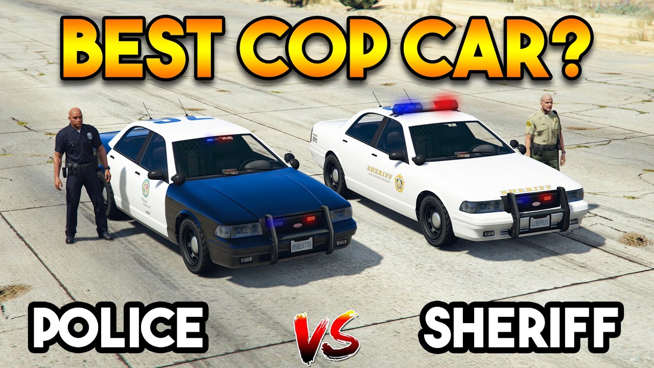 GTA 5 ONLINE : POLICE CAR VS SHERIFF CAR (WHICH IS BEST COP CAR?)