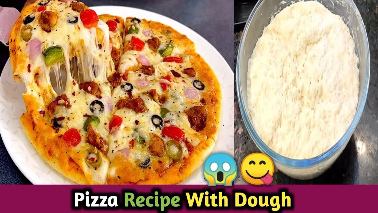 Pizza Recipe With Dough | Homemade Pizza Recipe | Pizza Recipe in Oven at home | Pizza Recipe 