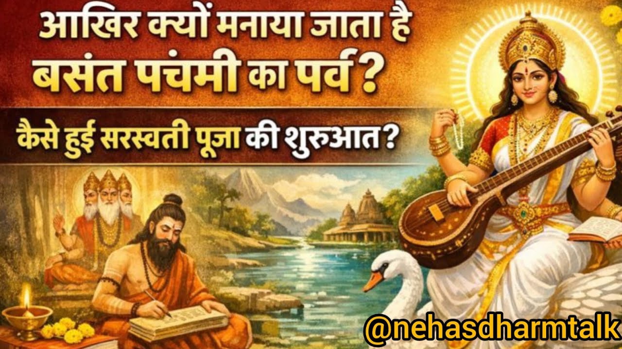 आखिर क्यों मनाई जाती है बसंत पंचमी? कैसे हुई सरस्वती पूजा की शुरुआत | पौराणिक कथा