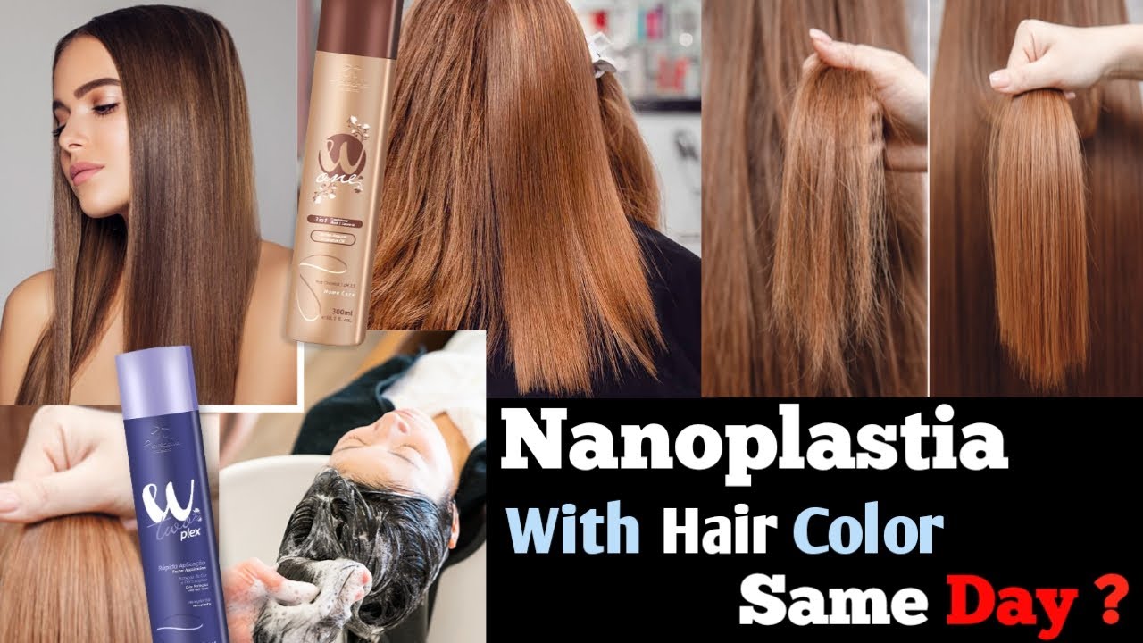 Nanoplastia With Hair Color In Same Day Possible ? || Grey Coverage Problem|| Global || Salonfact