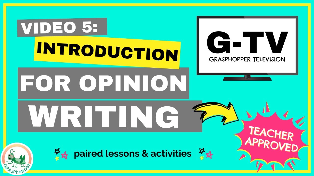 How to Write an Introduction for an Opinion Essay | 4th Grade | Video 5