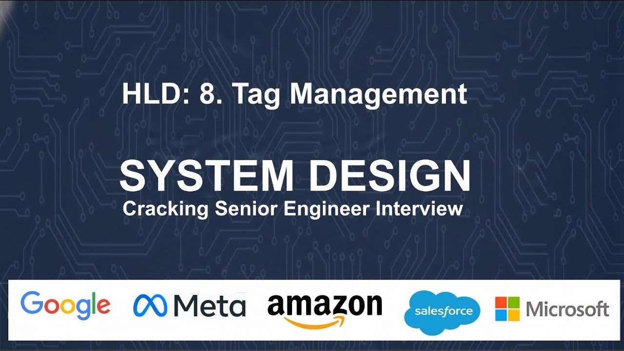 HLD: 8. Tag Management System Design