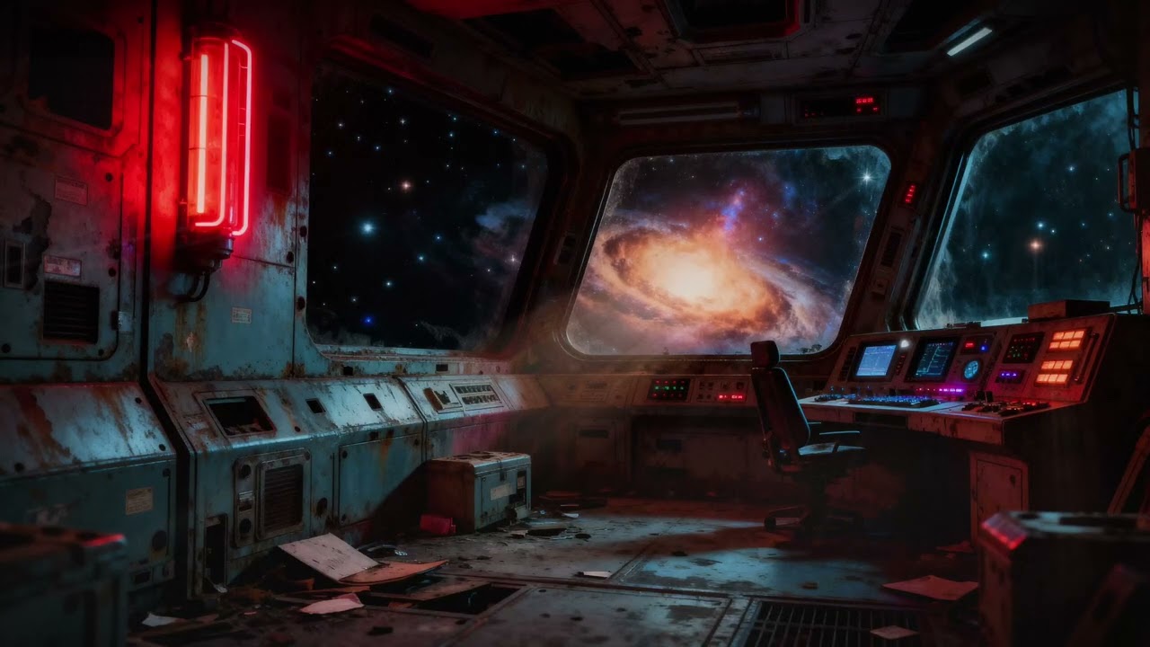 Abandoned Orbital Outpost Ambience | Futuristic Sci-Fi Soundscape