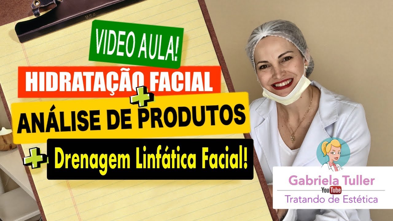 Video Aula de Hidratação Facial, Review e uma Drenagem Linfática Facial!