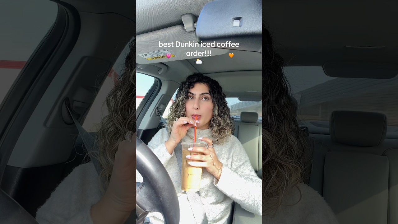 Лучший заказ холодного кофе Dunkin #кофе #кофейныйнапиток #dunkindonuts #холодныйкофе