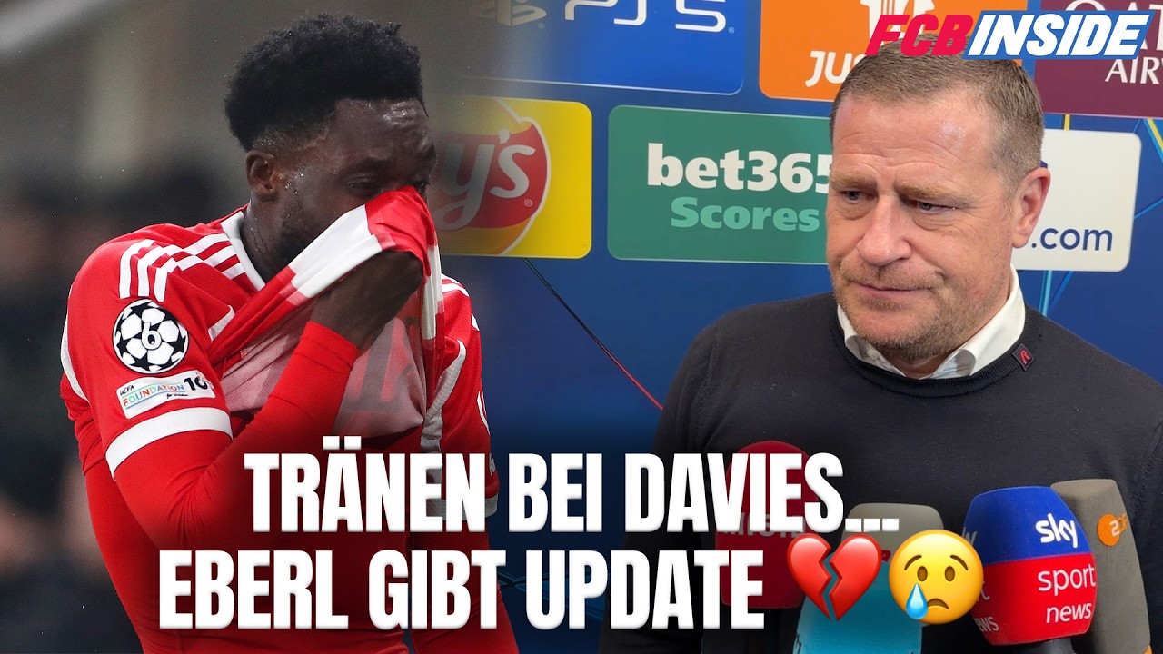 Tränen bei Davies! Eberl gibt Update zu Bayern-Verletzten
