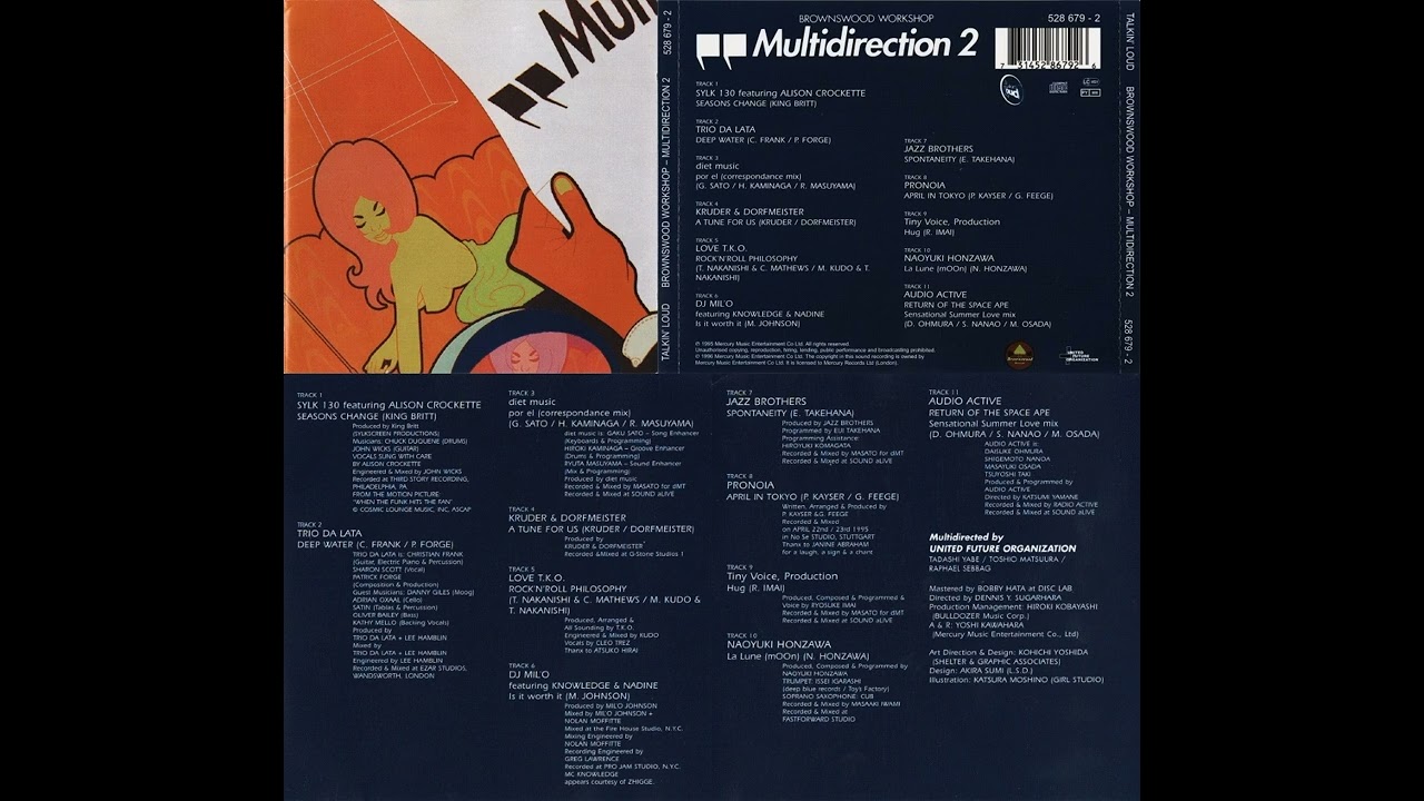 Brownswood Workshop: Multidirection 2 (1996 UK CD) (Talkin' Loud / Brownswood Recordings)