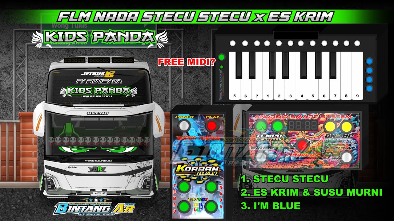NADA TELOLET BASURI STECU STECU x ES KRIM - BAIK RASA KIDS PANDA 12 NOT