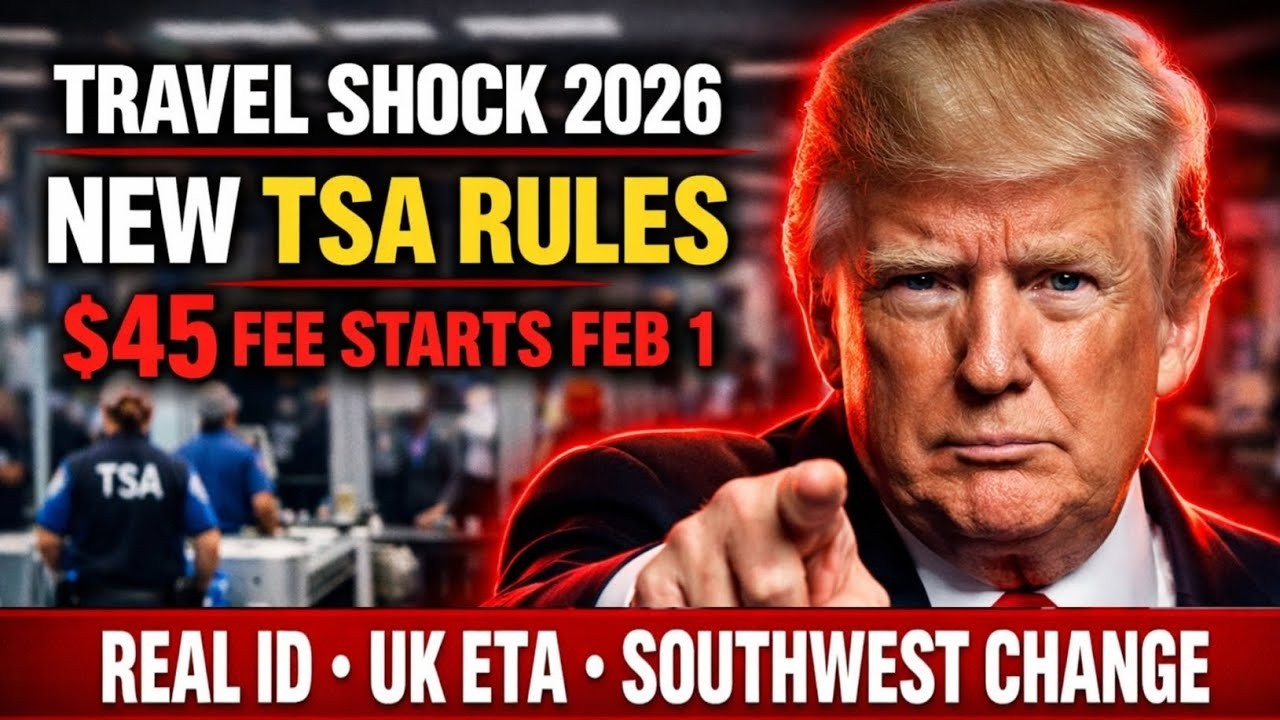 2026 Air Travel Changes USA  Real ID Fee, UK ETA Deadline, Southwest Assigned Seating, TSA New Rules