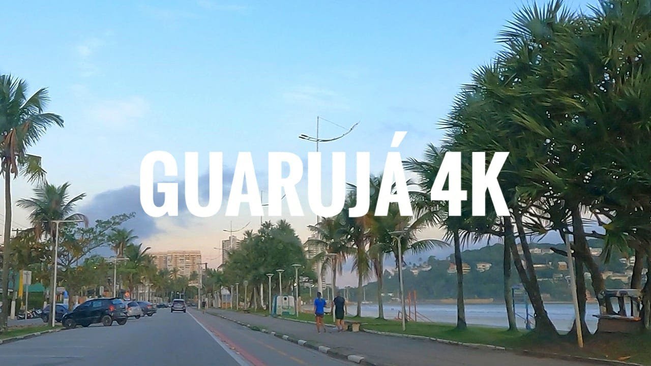 Guarujá 4K | Brazil - Driving FOG Sunset Guarujá