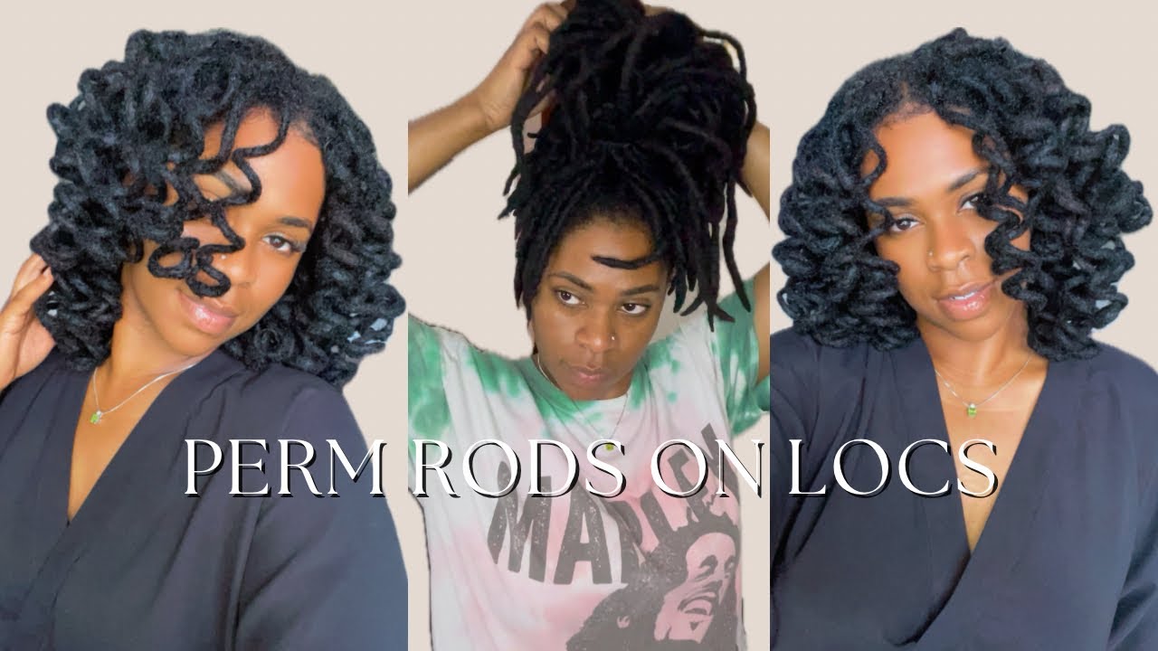 Perm Rods on Locs | Curly Locs | No Retwist